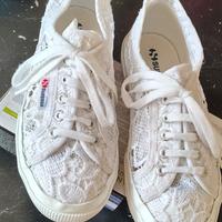 Scarpe Superga Macrame Pizzo bambina