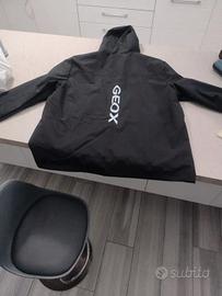 giubbotto primaverile nero con stampa taglia XL