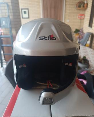 Casco rally Stilo WRC Des  + collare Hans