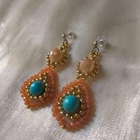 Orecchini a goccia eleganti Pietre dure Turchese