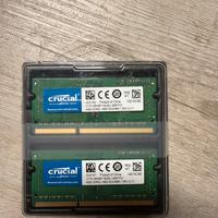 Ram 4gb ddr3l 8gb ddr3 crucial nuove