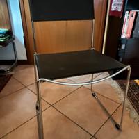 4 sedie design in pelle