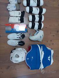 taekwondo attrezzatura completa nuova