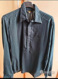 camicia Versace uomo in puro Lino 