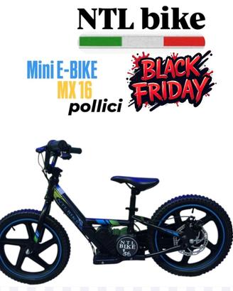 Bici senza Pedali Elettrico NTL BIKE MX 16 COLORE