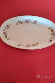 Piatto ovale decor. porcell."PorzellanFabrik Pasko