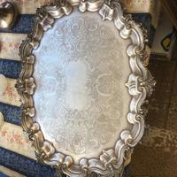 vassoio in rame argentato 