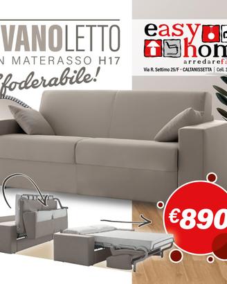 *PROMO DIVANO LETTO* SFODERABILE  FACILE APERTURA