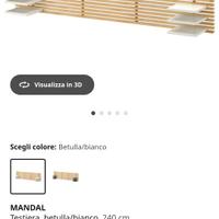 Testiera Ikea Mandal
