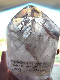GRANDE CRISTALLO DI QUARZO BITERMINATO -OLTRE 1 KG
