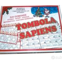 Tombola Sapiens -Nuovo Gioco da tavolo -Bingo Quiz