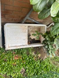 Lavabo 1 vasca piu appoggio in ceramica