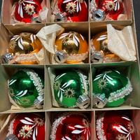 Palline albero di Natale vintage in vetro