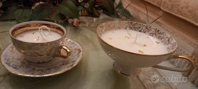tazza  antica con candela