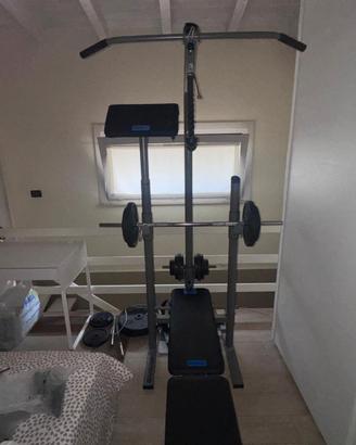 Palestra HOME GYM con panca multifunzione DOMYOS