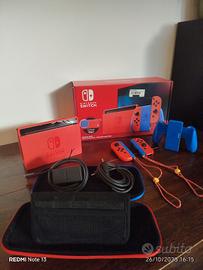 Nintendo Switch HAC-001 Mario Red e Blue Edition