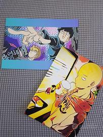 Stampe dei miei disegni di One Punch e Mob Psycho