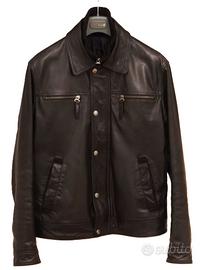 CONBIPEL Giacca vera pelle nera uomo tg 50