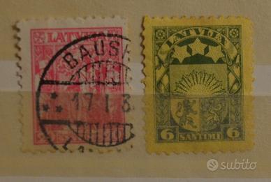 8 FRANCOBOLLI EESTI LIETUVA