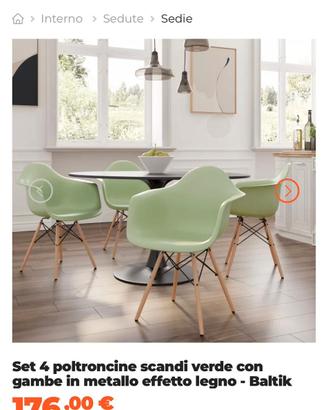 set sedie da cucina