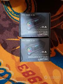 HELMET WIRELESS EARPHONE CUFFIE PER CASCO