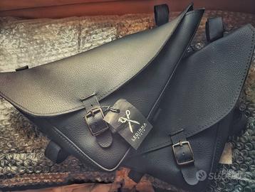 Borse laterali moto - vera pelle