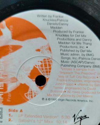 vinile mix - Frankie Knuckles feat. Adeva 