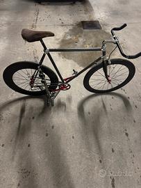 Bici scatto fisso telaio LOOK anni 80