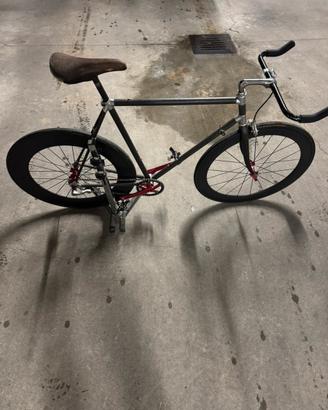 Bici scatto fisso telaio LOOK anni 80 tg. L/56