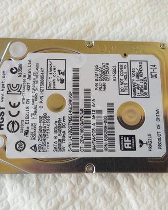 Hard Disk 500 GB 2,5" per Notebook