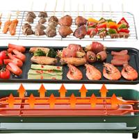 GRIGLIA ELETTRICA PER BARBECUE 2 IN 1 PIASTRA