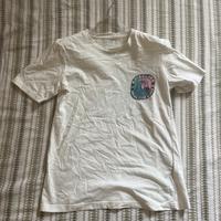 Maglietta bianca con stampa Quick silver