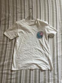 Maglietta bianca con stampa Quick silver