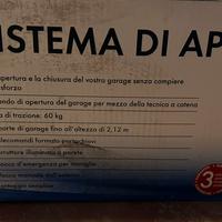 Sistema apertura garage basculante