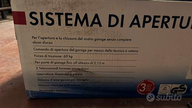 Sistema apertura garage basculante