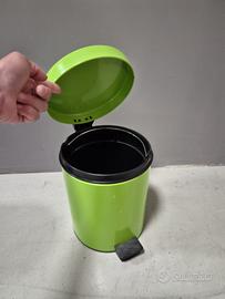 Pattumiera a pedale verde lime – 3L circa