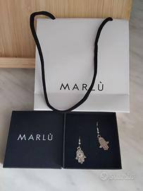 Orecchini Marlù manina Hamsa. Nuovi 