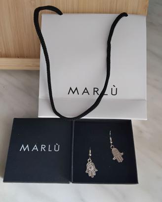 Orecchini Marlù manina Hamsa. Nuovi 