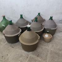 7 damigiane vetro LT.54