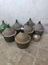 7 damigiane vetro LT.54