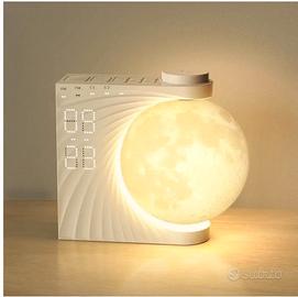 lampada Lunare con Sveglia 