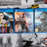 Set 3 Giochi PS4 - 30 euro