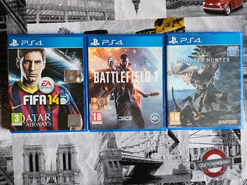 Set 3 Giochi PS4 - 30 euro