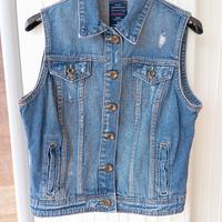 Bershka, gilè jeans donna