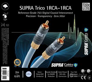 Supra Trico 1RCA-1RCA DIGITALE da 75 Ohm (2 metri)