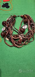 Collana girogola legno