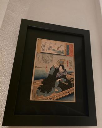 Srampa antica ukiyo-e maetro Utagawa Kuniyoshi