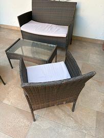 Divano e sedie set da giardino € 50