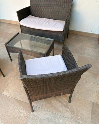 Divano e sedie set da giardino € 50