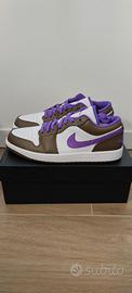  Air Jordan 1 Low - PALOMINO/WILD BERRY-WHITE - 44